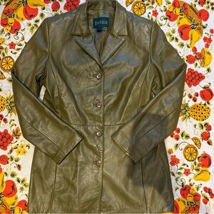 Danier Olive Green Leather Women's Jacket